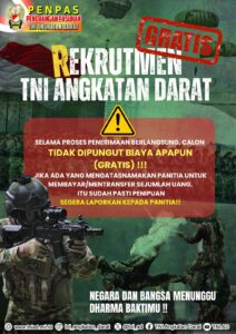 Rekrutmen TNI Angkatan Darat