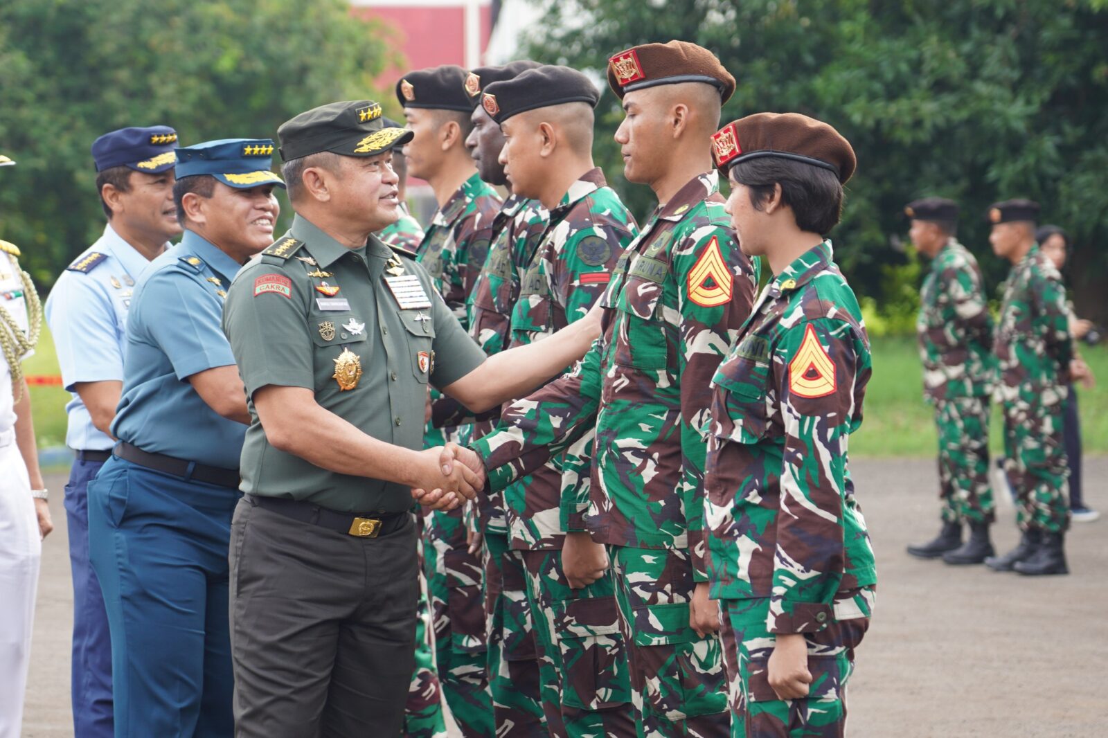 Kasad Hadiri Upacara Pemberangkatan Kontingen Patriot Indonesia ke India