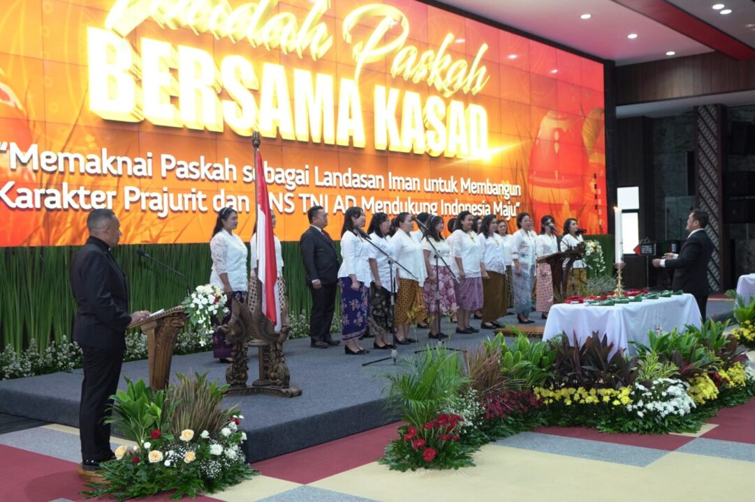 Rayakan Paskah Bersama Warga Kristiani Mabesad, Kasad: Teguhkan Iman, Bangun Karakter Diri