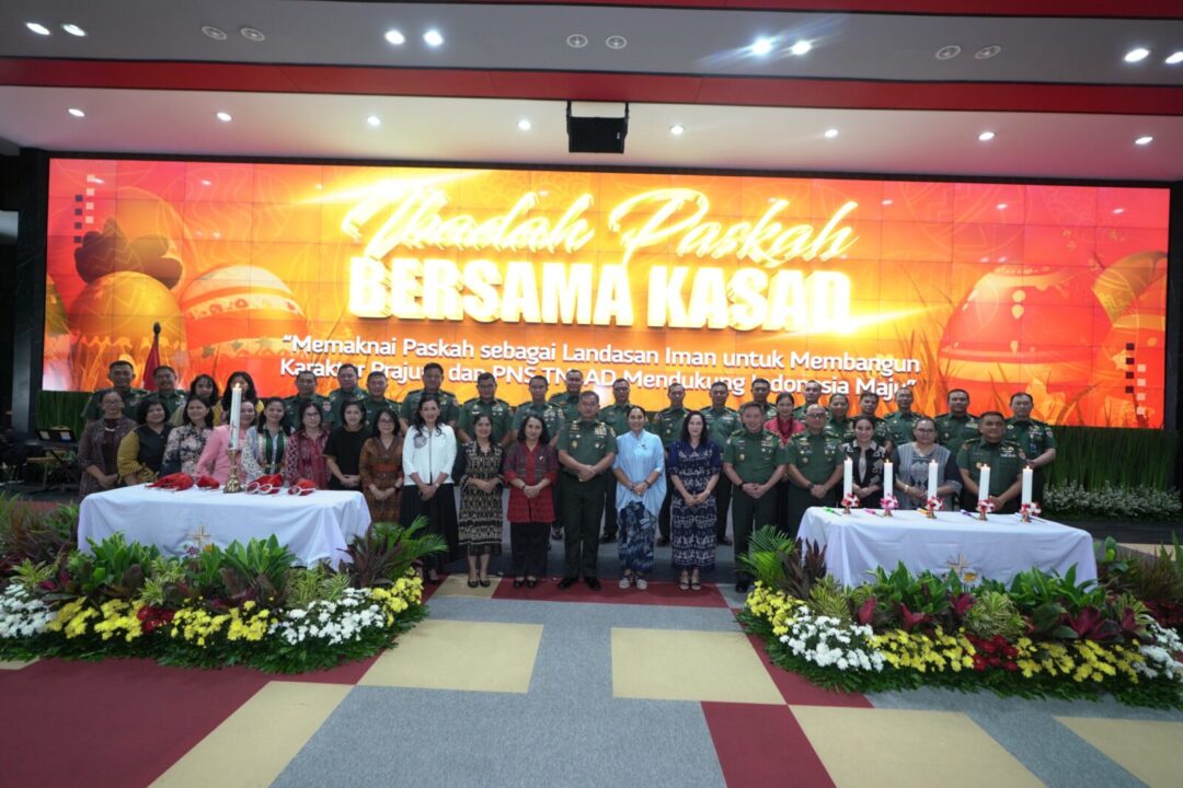 Rayakan Paskah Bersama Warga Kristiani Mabesad, Kasad: Teguhkan Iman, Bangun Karakter Diri