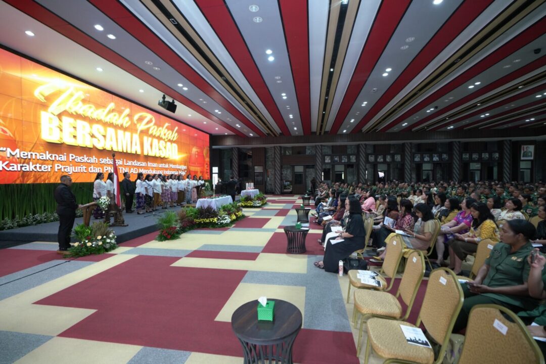 Rayakan Paskah Bersama Warga Kristiani Mabesad, Kasad: Teguhkan Iman, Bangun Karakter Diri