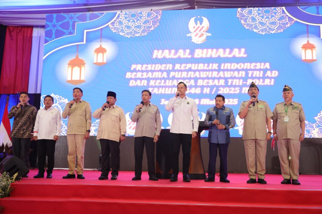 Kasad Hadiri Halal Bihalal Presiden dengan PPAD dan Keluarga Besar TNI-Polri