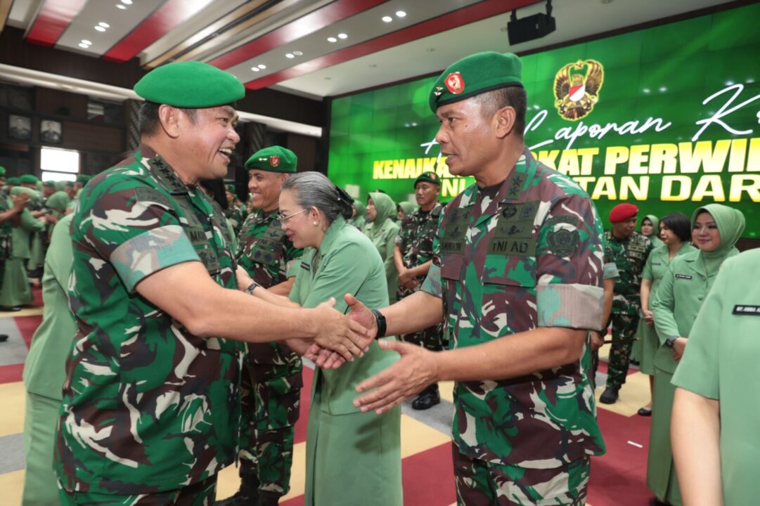 Kasad Terima Laporan Korps, 65 Pati TNI AD Naik Pangkat