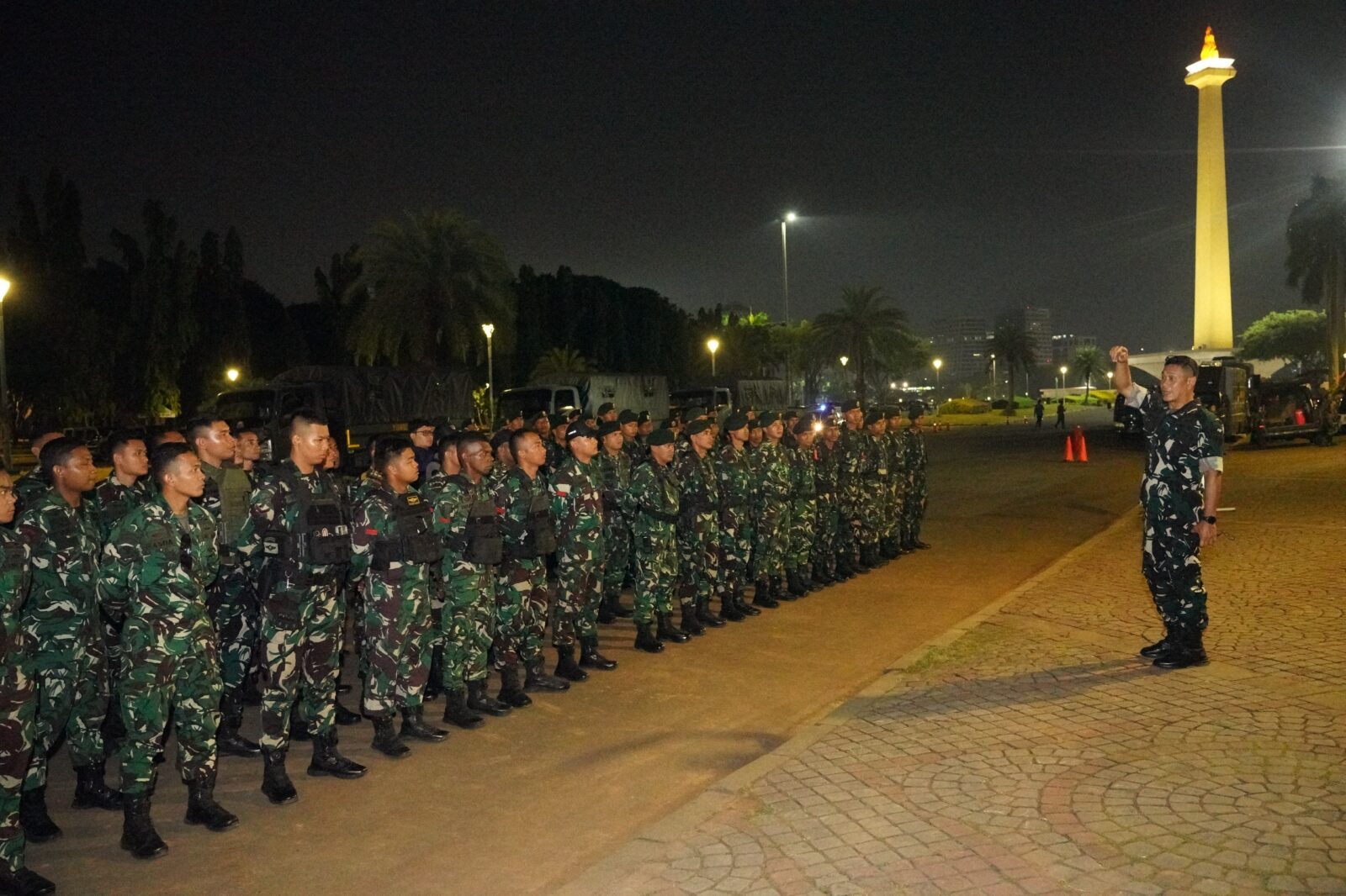 Patroli TNI AD Terus Berjalan, Komitmen Jaga Kondusifitas Bagi Warga Ibu Kota