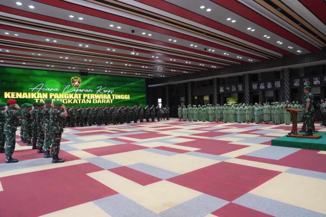 Kasad Terima Laporan Korps, 65 Pati TNI AD Naik Pangkat