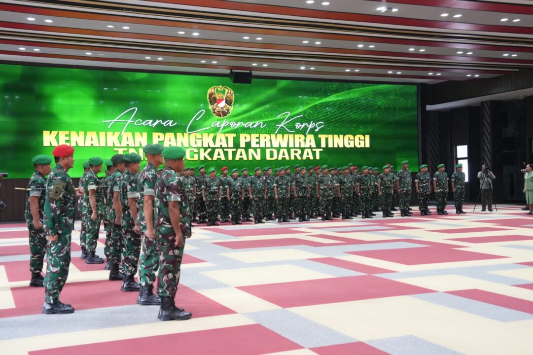Kasad Terima Laporan Korps, 65 Pati TNI AD Naik Pangkat