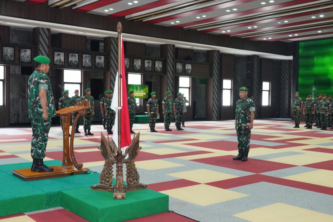 Kasad Terima Laporan Korps, 65 Pati TNI AD Naik Pangkat