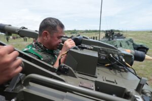 Pastikan Kesiapan Tempur dan Profesionalisme Prajurit, Kasad Tinjau Latbakjatrat Arhanud Terintegrasi