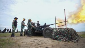 Pastikan Kesiapan Tempur dan Profesionalisme Prajurit, Kasad Tinjau Latbakjatrat Arhanud Terintegrasi