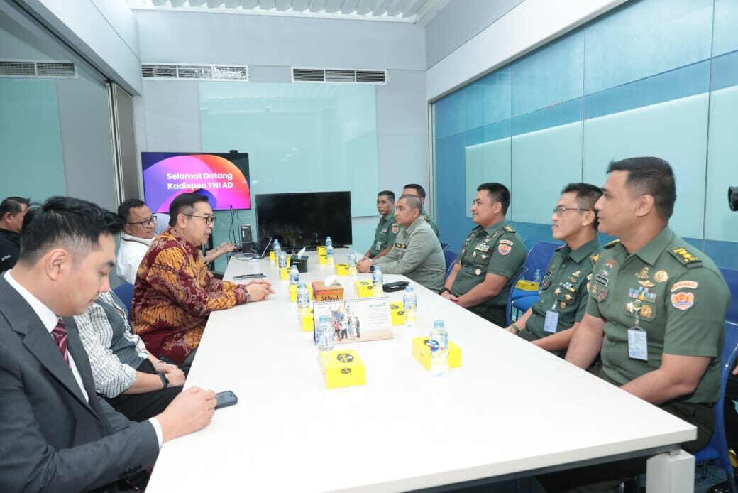Perkuat Sinergi dan Silaturahmi, Kadispenad Lakukan Media Visit ke Media Massa Nasional