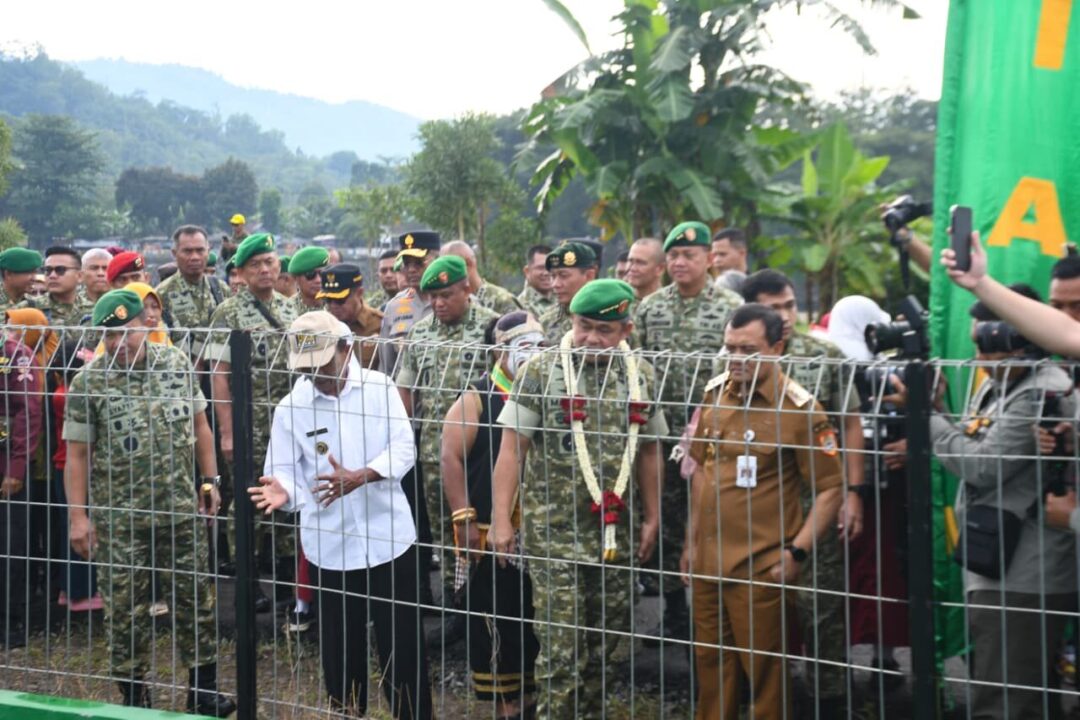 Dorong Swasembada Pangan Nasional, Kasad Resmikan Pompa Hidram di Banyumas