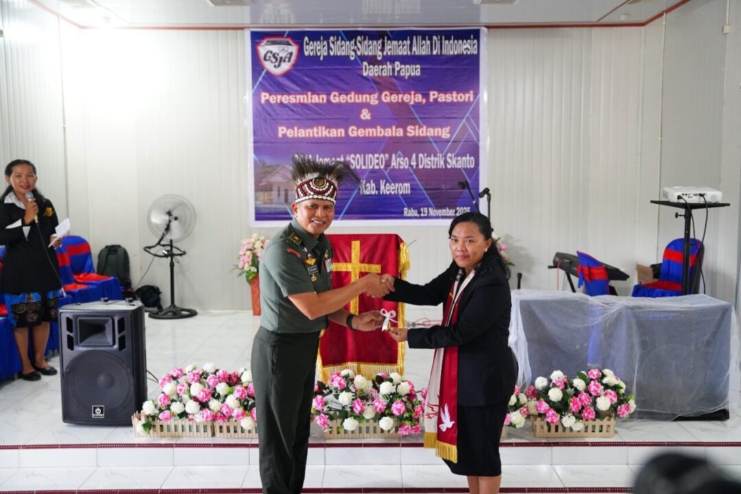 Bangun Toleransi di Papua, Kodam XVII/Cenderawasih Resmikan Gereja GSJA Solideo Arso 4