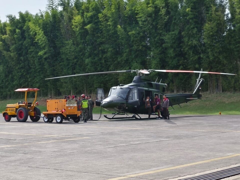TNI AD Kerahkan Dua Helikopter Dukung Penanggulangan Bencana di Pulau Sumatera