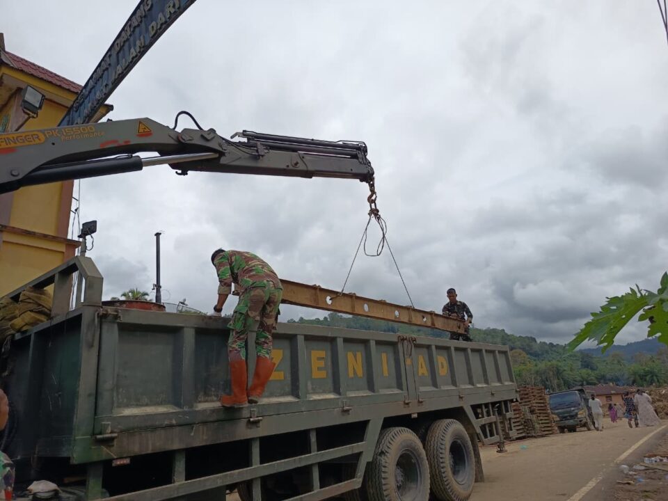 Jembatan Bailey di Anggoli Tuntas Dibangun, Akses Warga Tapteng Kembali Terhubung