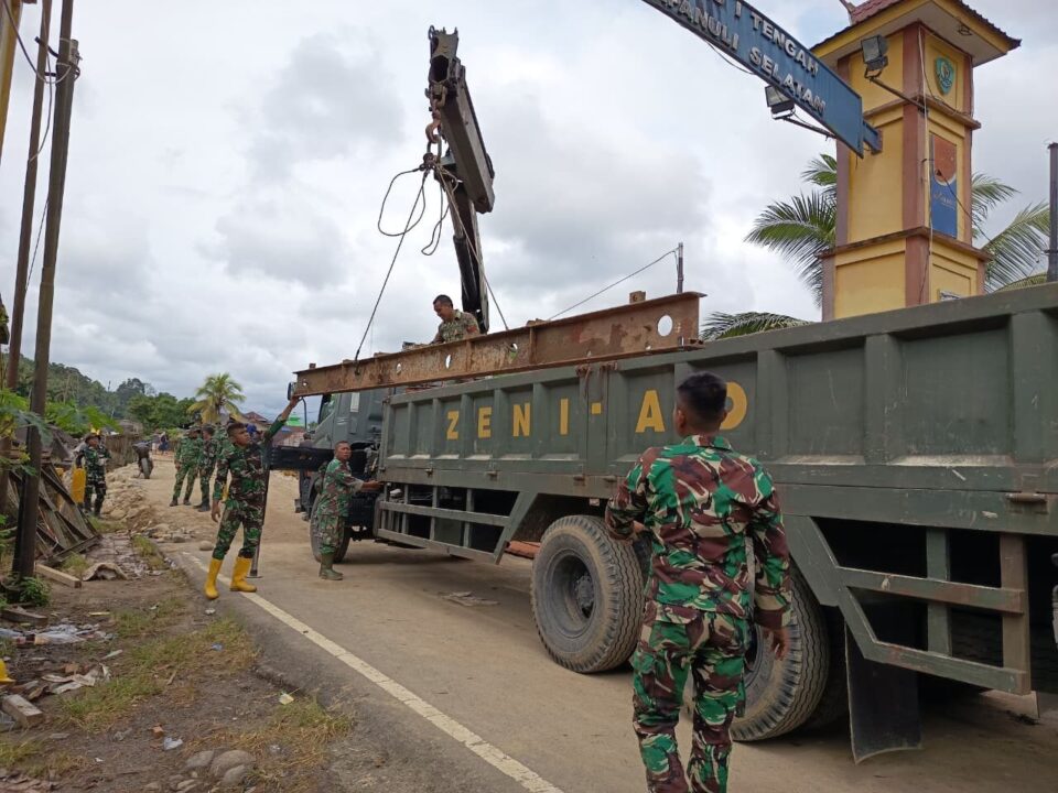 Jembatan Bailey di Anggoli Tuntas Dibangun, Akses Warga Tapteng Kembali Terhubung