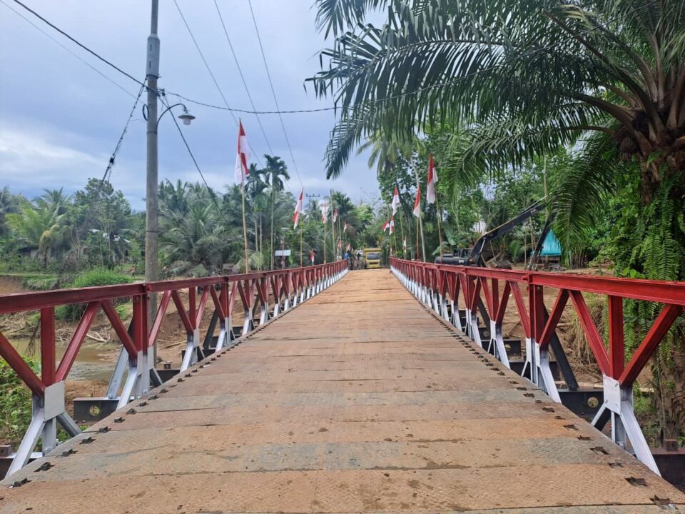 Jembatan Bailey Panton Nisam Rampung, Akses Warga Aceh Utara Kembali Terhubung