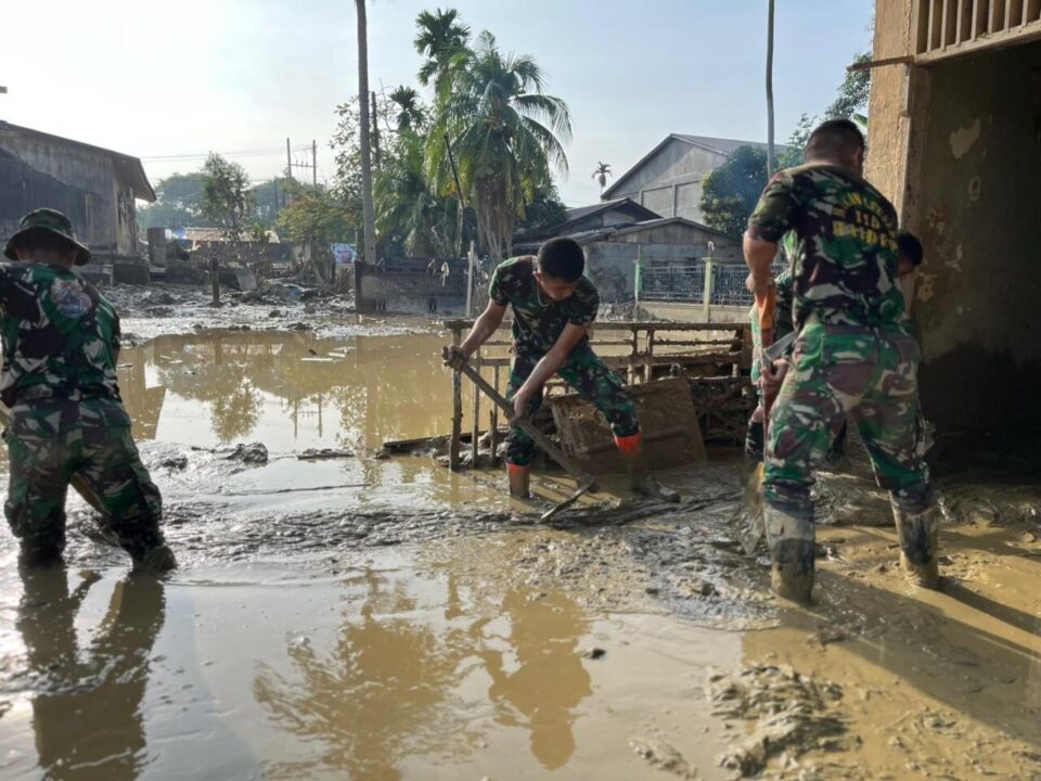 Pascabanjir, TNI AD Fokus Pulihkan Fasilitas Pendidikan di Aceh Tamiang