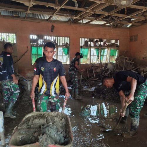 Pascabanjir, TNI AD Fokus Pulihkan Fasilitas Pendidikan di Aceh Tamiang