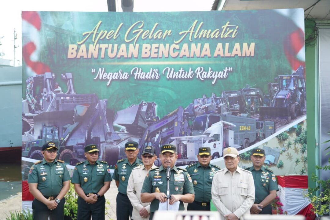 Kasad: Alat Berat Jadi Kunci Percepatan Pemulihan Bencana di Sumatera