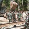 Akses Warga Pulih, TNI AD Tuntaskan Jembatan Bailey di Aek Nabara