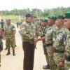 Dukung Pembangunan Wilayah, Menhan RI dan Wakasad Tinjau Yon TP 827/MCY