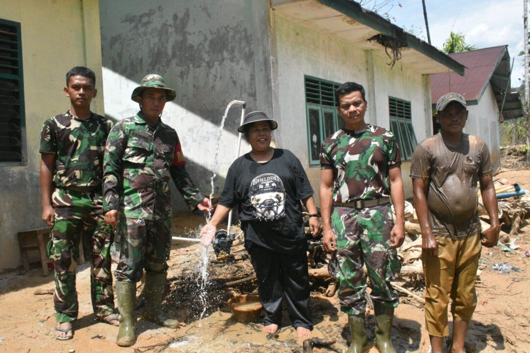 Dukung Ketersediaan Air Bersih, TNI AD Bangun Sumur Bor di SD Negeri Tukka