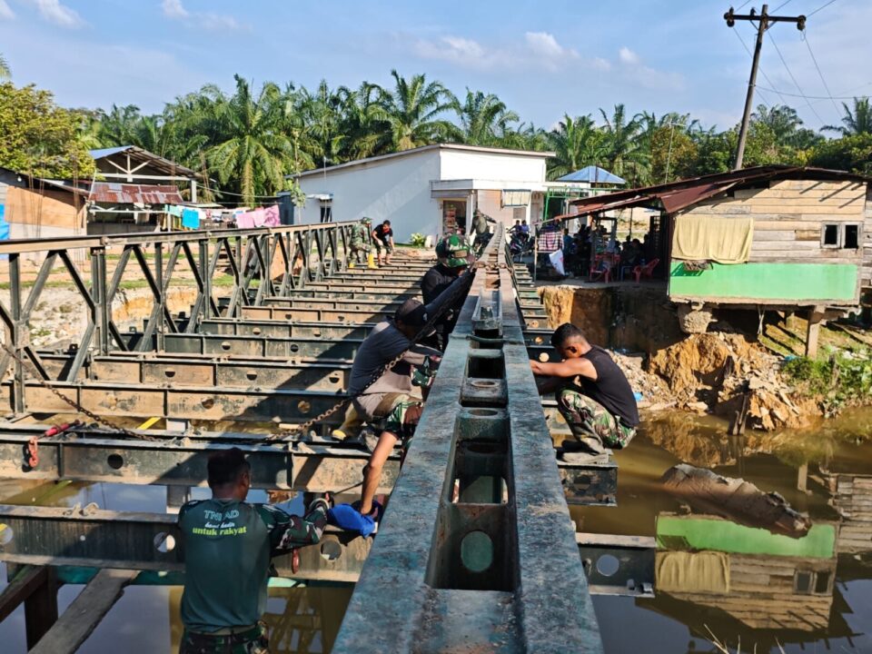 Jembatan Bailey Besilam-Banjaran Raya Rampung, Akses Warga Langkat Kembali Tersambung