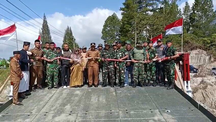Syukuran dan Doa Bersama Tandai Rampungnya Jembatan Bailey Karang Rejo