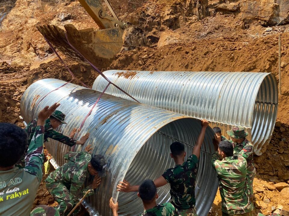 Jembatan Armco Titik Kedua Rampung, Bukti Komitmen Kodam I/BB Pulihkan Infrastruktur
