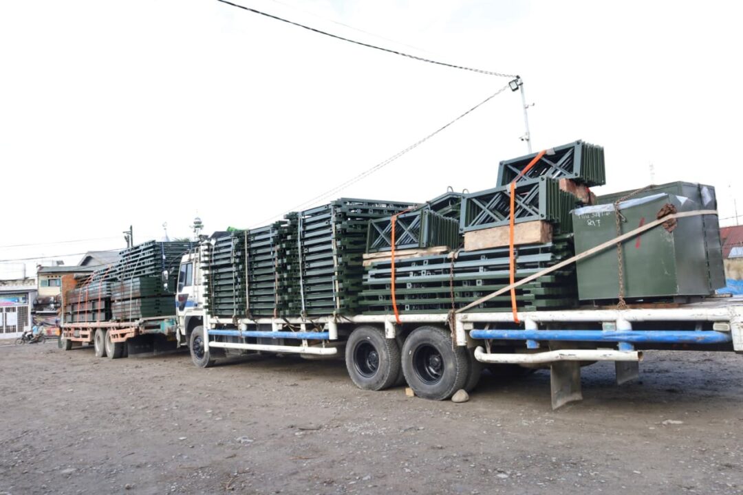 Pastikan Material Lengkap, Pangdam I/BB Tinjau Pemindahan Jembatan Modular di Medan