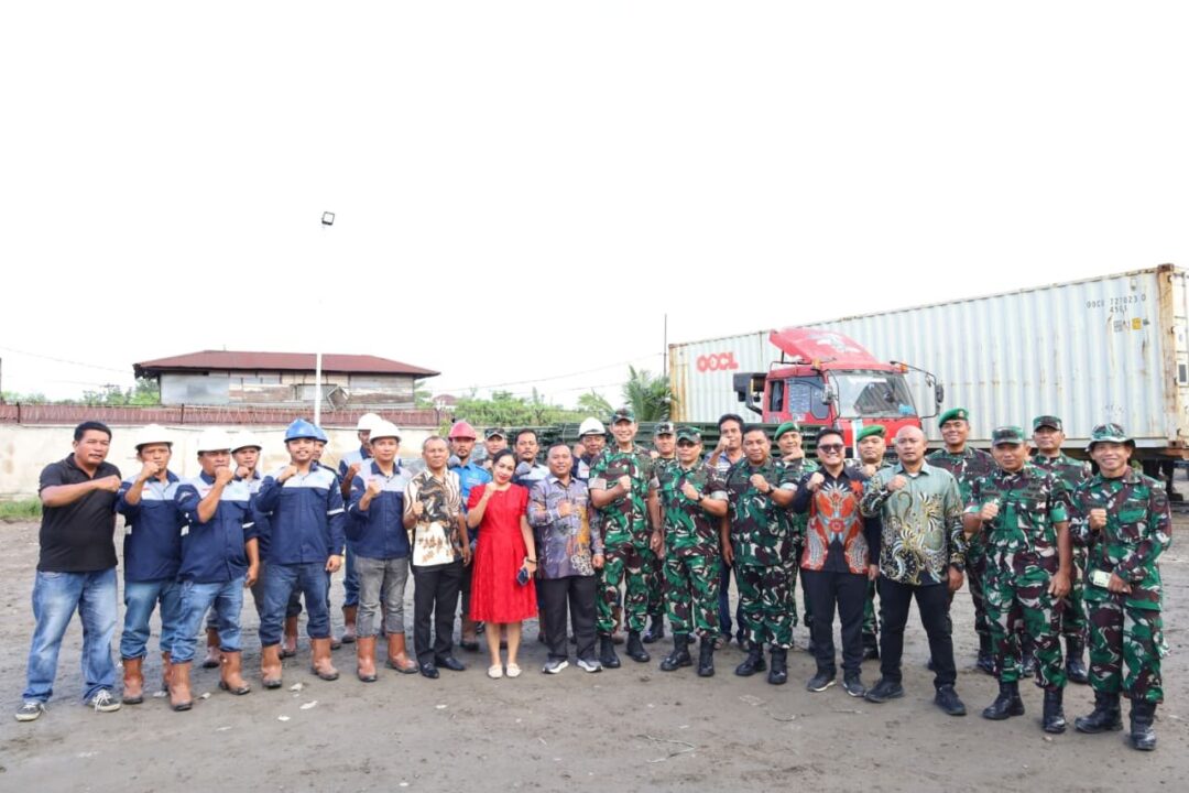Pastikan Material Lengkap, Pangdam I/BB Tinjau Pemindahan Jembatan Modular di Medan