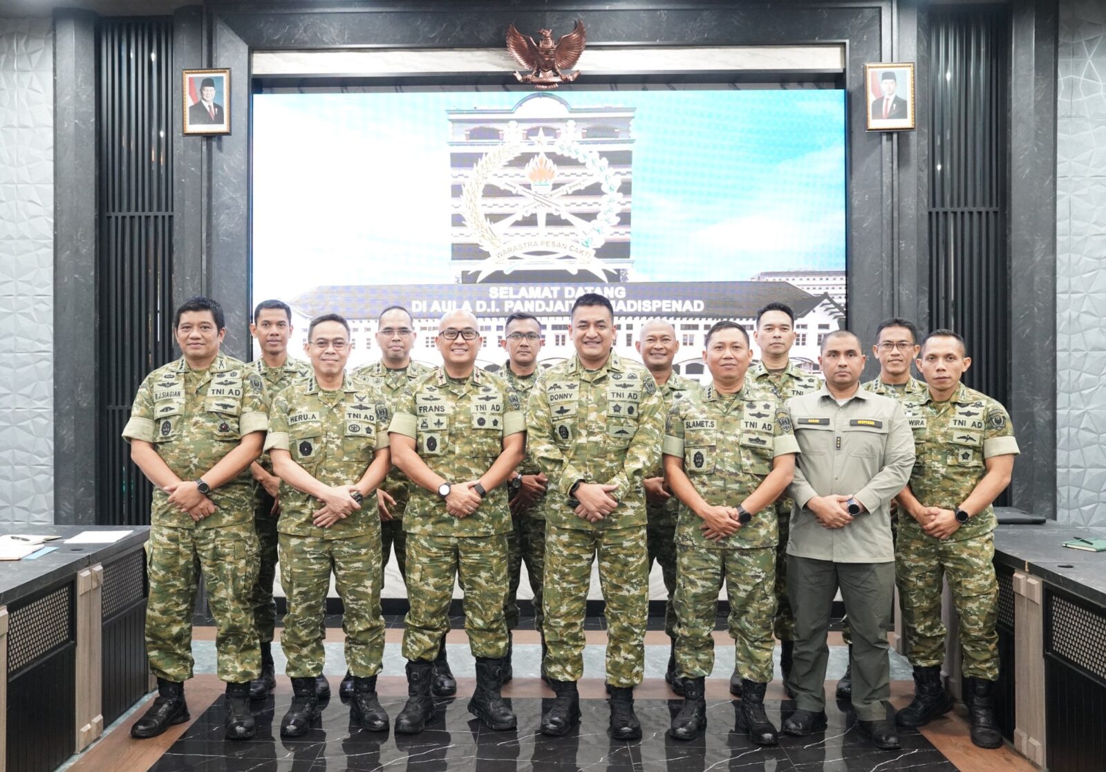 Kolaborasikan Tugas, Dispenad dan Pussiberad Gelar Pertemuan Satukan Visi dan Misi