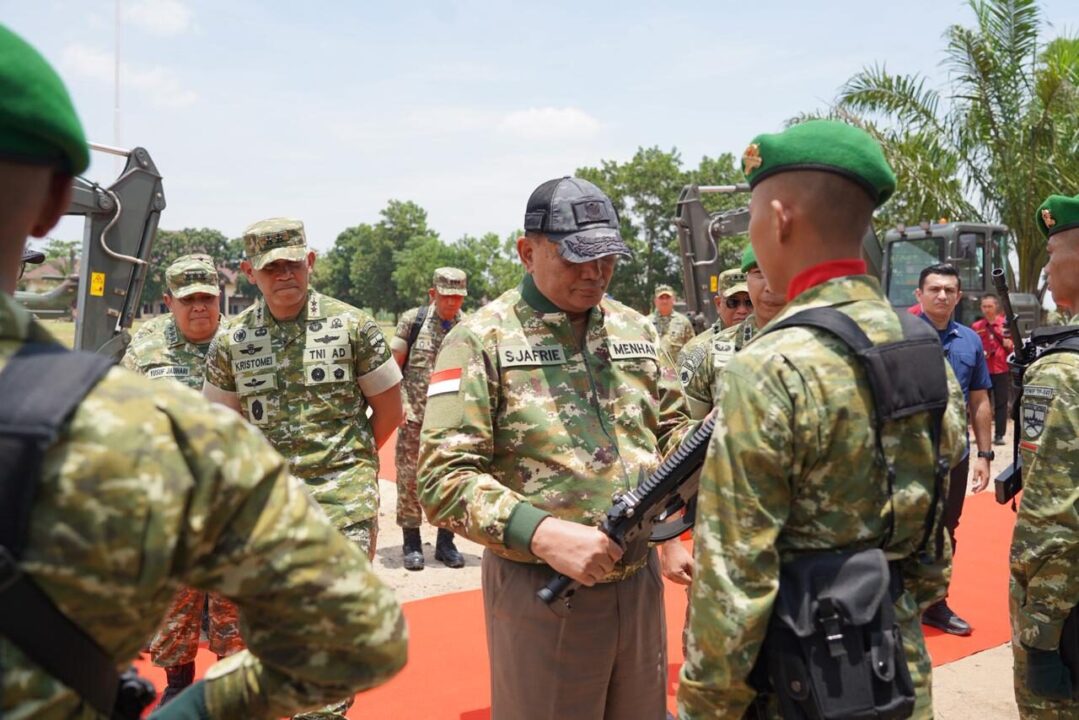 Tinjau Yonif TP 848/SPC, Menhan dan Wakasad Pastikan Kesiapan Satuan