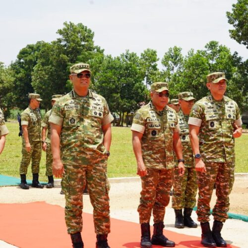 Tinjau Yonif TP 848/SPC, Menhan dan Wakasad Pastikan Kesiapan Satuan