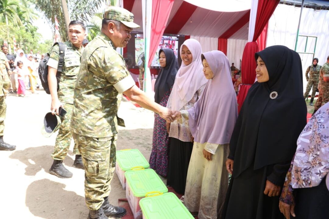 Kasad Resmikan Jembatan Garuda di Lhokseumawe Dan Launching 200 Titik Jembatan Garuda