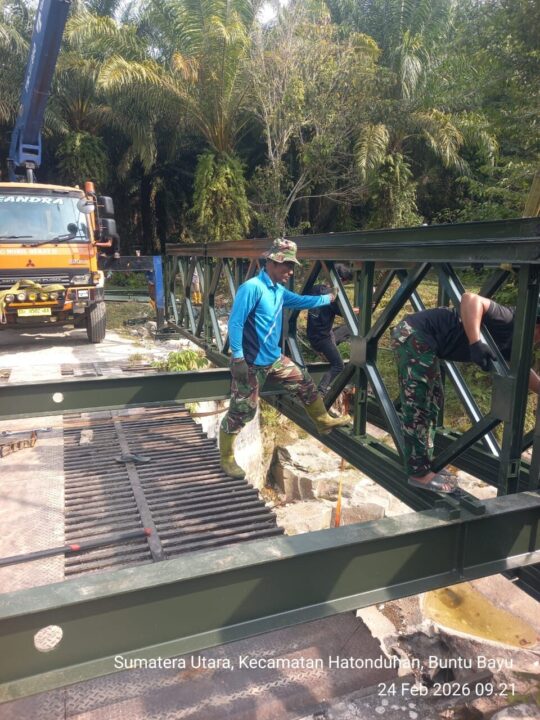 Jembatan Buntu Marihat Rampung, Akses dan Perekonomian Warga Kembali Lancar