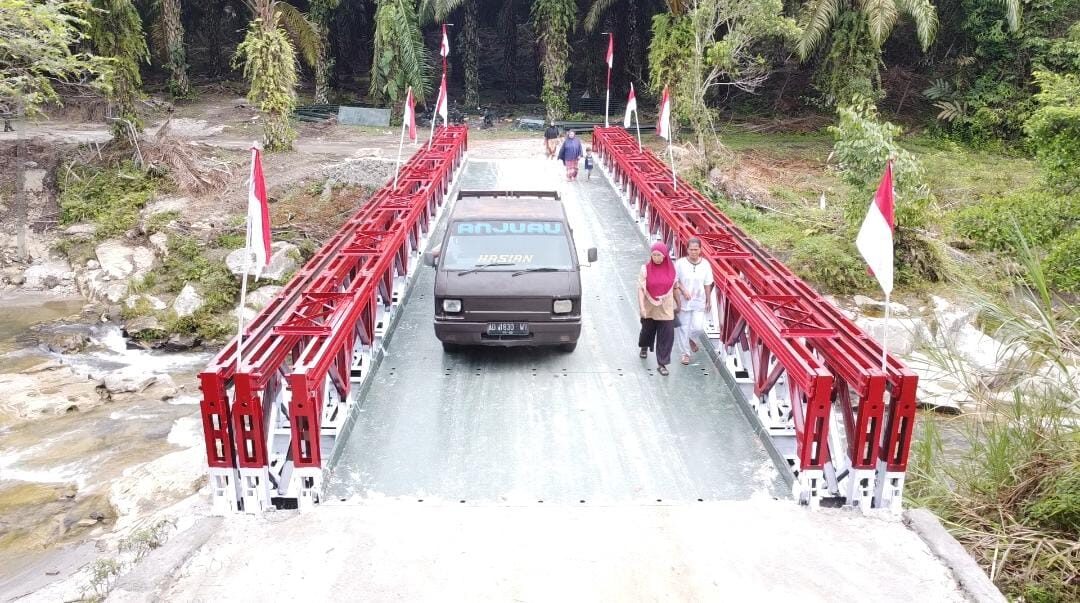 Jembatan Buntu Marihat Rampung, Akses dan Perekonomian Warga Kembali Lancar