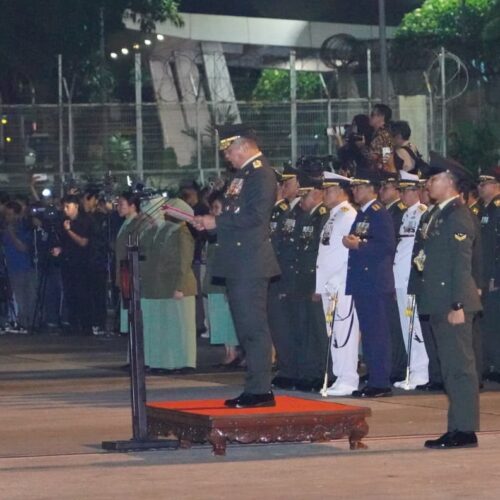 Kasad Pimpin Pelepasan Tiga Jenazah Prajurit TNI Satgas UNIFIL