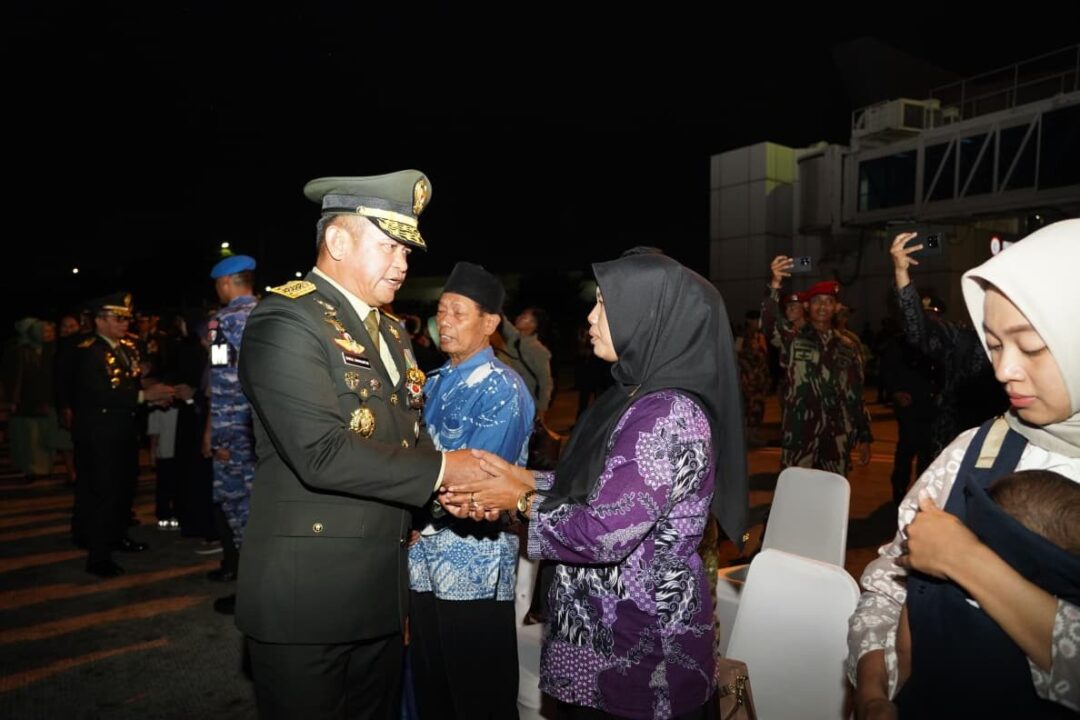 Kasad Pimpin Pelepasan Tiga Jenazah Prajurit TNI Satgas UNIFIL