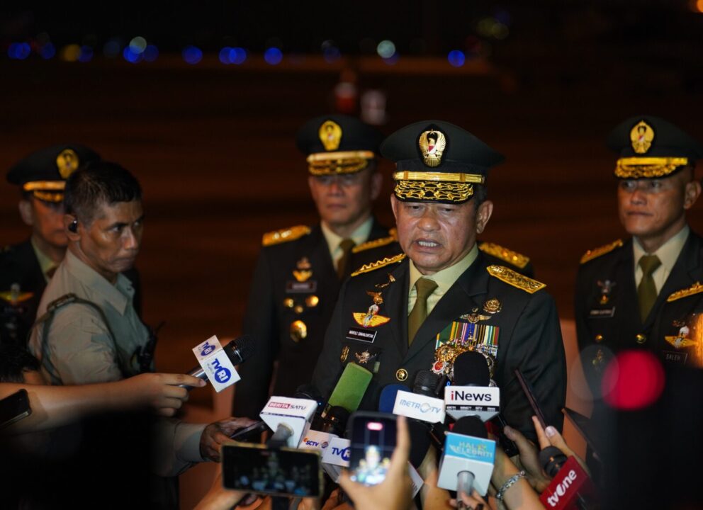 Kasad Pimpin Pelepasan Tiga Jenazah Prajurit TNI Satgas UNIFIL