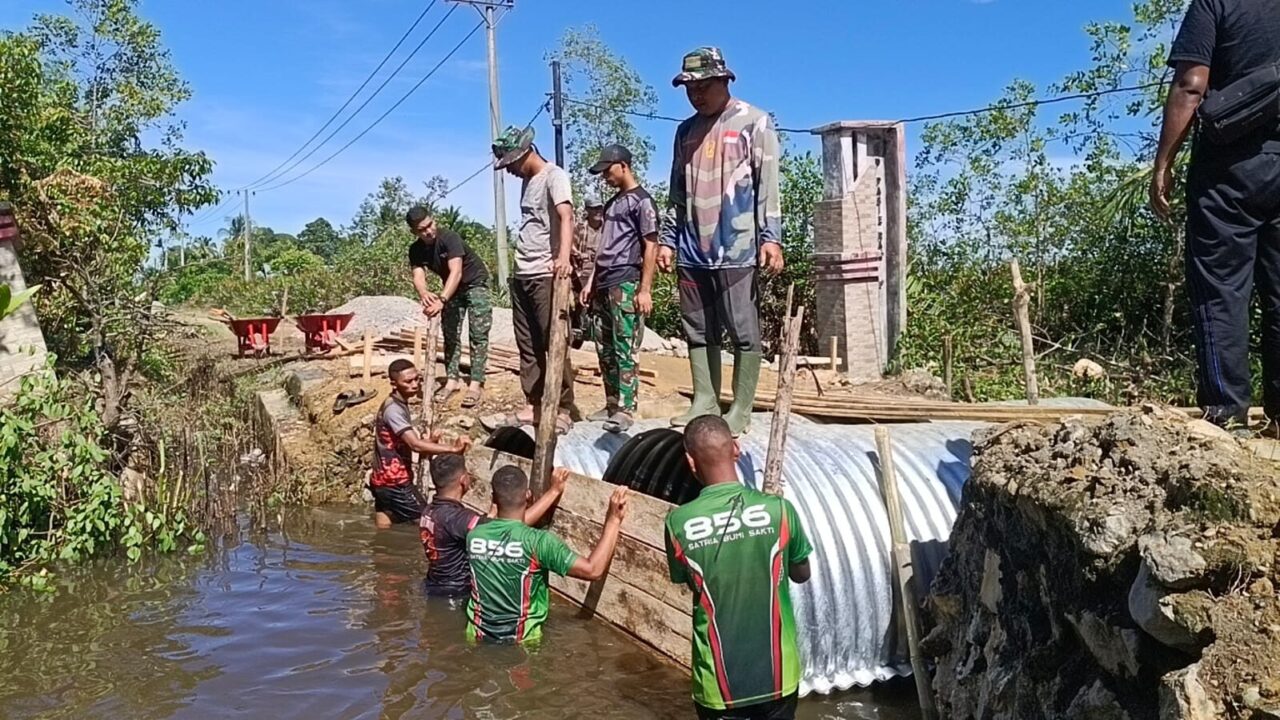 Pembangunan Jembatan Armco di Pasi Raja Dikebut, Akses Warga Segera Kembali Lancar