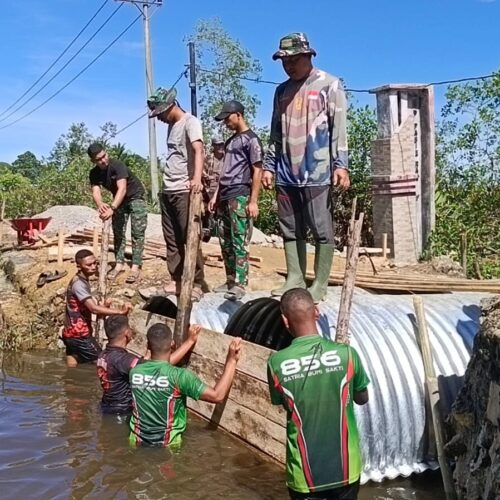 Pembangunan Jembatan Armco di Pasi Raja Dikebut, Akses Warga Segera Kembali Lancar
