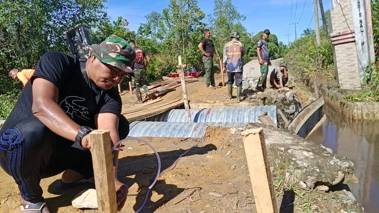 Pembangunan Jembatan Armco di Pasi Raja Dikebut, Akses Warga Segera Kembali Lancar