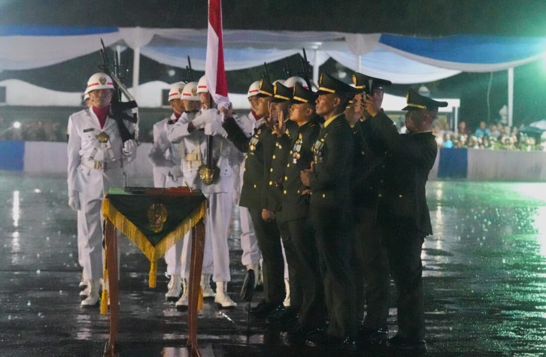 Dibawah Guyuran Hujan, Kasad Lantik 1.202 Perwira Remaja Diktukpa TNI AD Gelombang I TA 2026