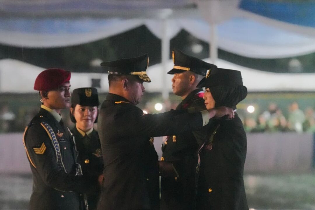 Dibawah Guyuran Hujan, Kasad Lantik 1.202 Perwira Remaja Diktukpa TNI AD Gelombang I TA 2026