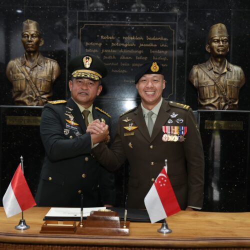 Perkuat Stabilitas Kawasan, Kasad Terima Kunjungan Kasad Singapura