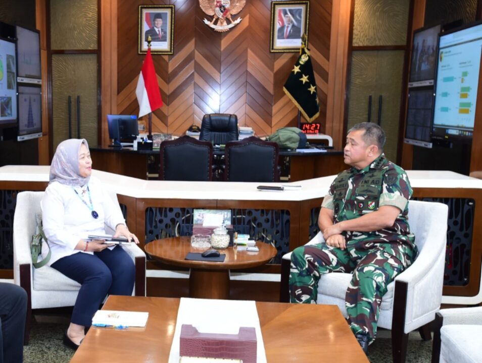 Kasad Terima Deputi Kemenko Pangan, Percepat Implementasi Pengelolaan Sampah Nasional