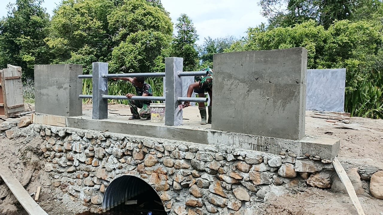TNI AD Kebut Penyelesaian Dua Jembatan Armco Penghubung Aceh Selatan–Aceh Singkil