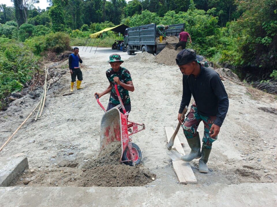TNI AD Kebut Penyelesaian Dua Jembatan Armco Penghubung Aceh Selatan–Aceh Singkil