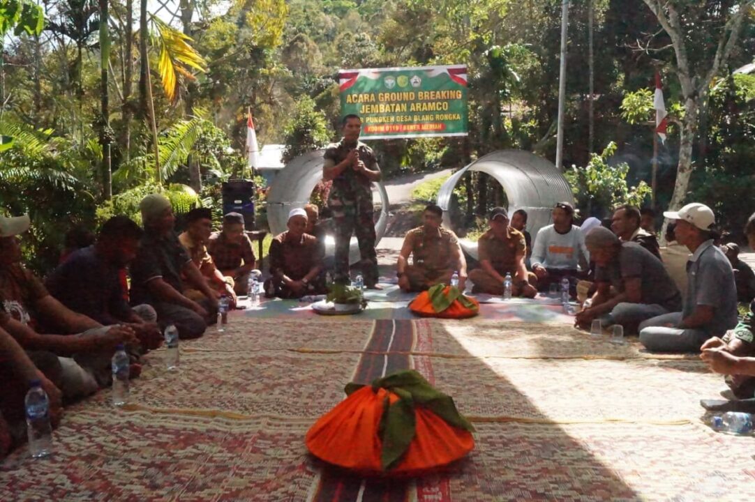 Buka Akses Pedalaman, TNI AD Ground Breaking Jembatan Armco di Bener Meriah